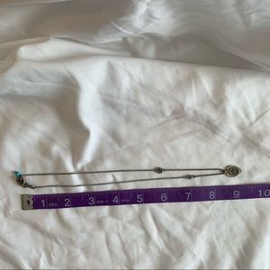 GUC Lucky Brand Mini Peace Guitar Pick Necklace